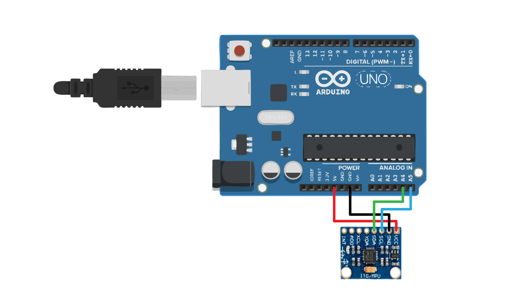 مخطط توصيل المحرك بدون فرشمع الأردوينو
